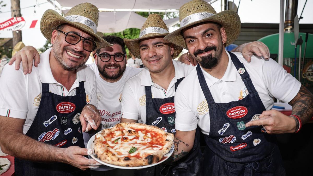 Una de las pizzas elaboradas con harina de la napolitana Molino Caputo.