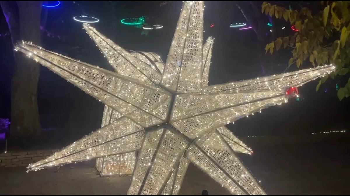 Así es el espectáculo de luces y música de 'Alice Christmas' en La Concepción