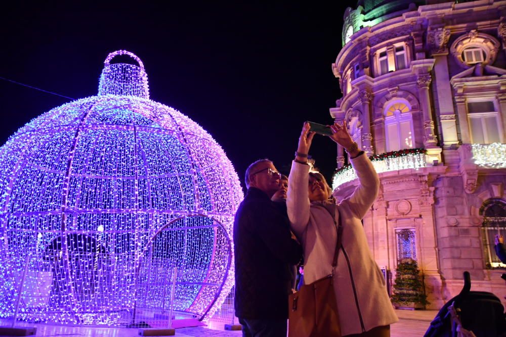 Encendido de luces de Navidad en Cartagena