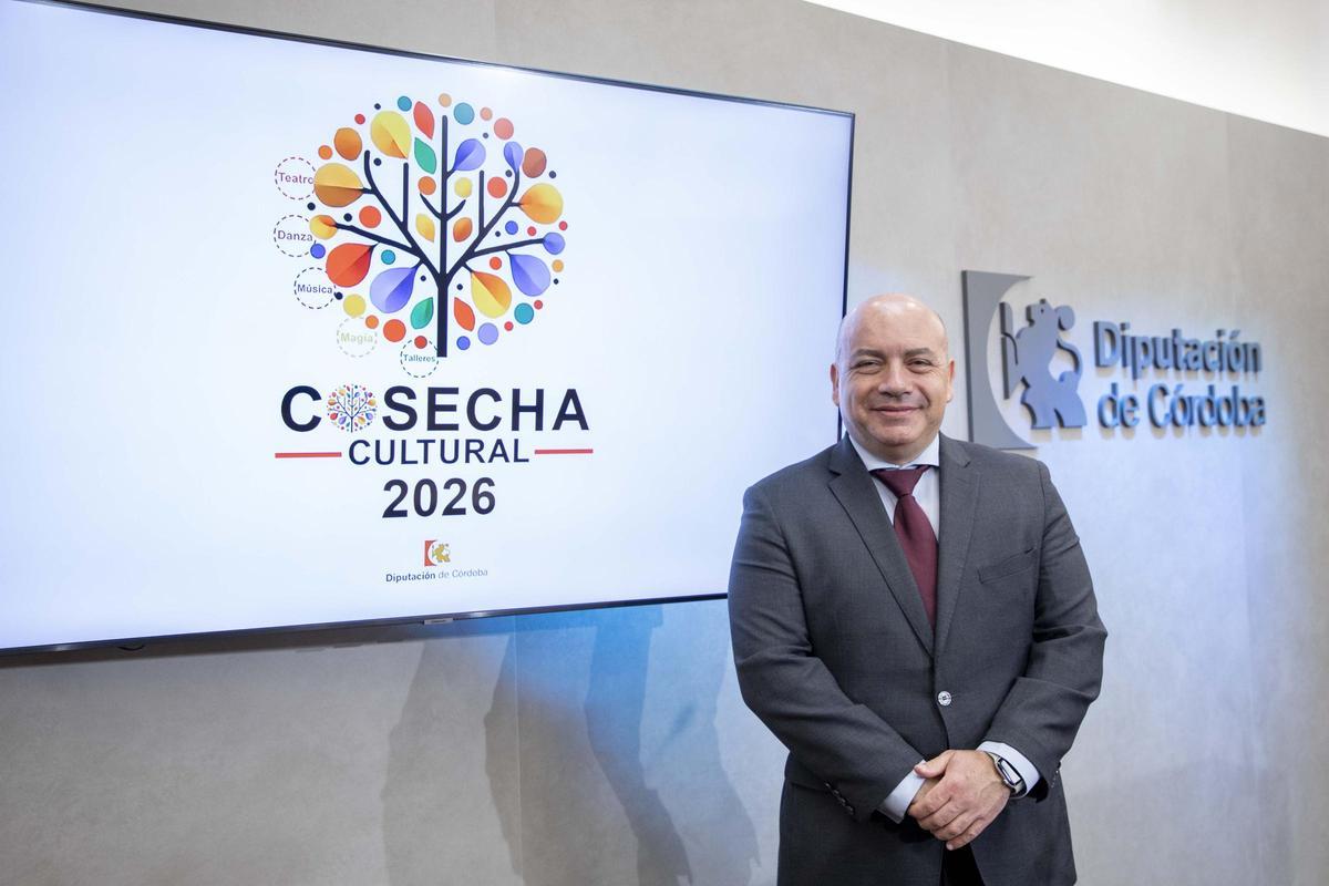 Gabriel Duque, en la presentación del catálogo 'Cosecha cultural 2026'.