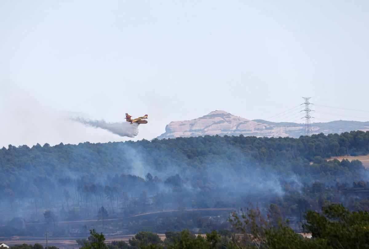 El foc de Navarcles i el Pont de Cabrianes, en imatges
