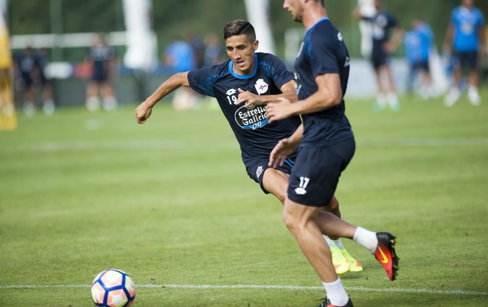 Andone y Fayçal se suman a los entrenamientos