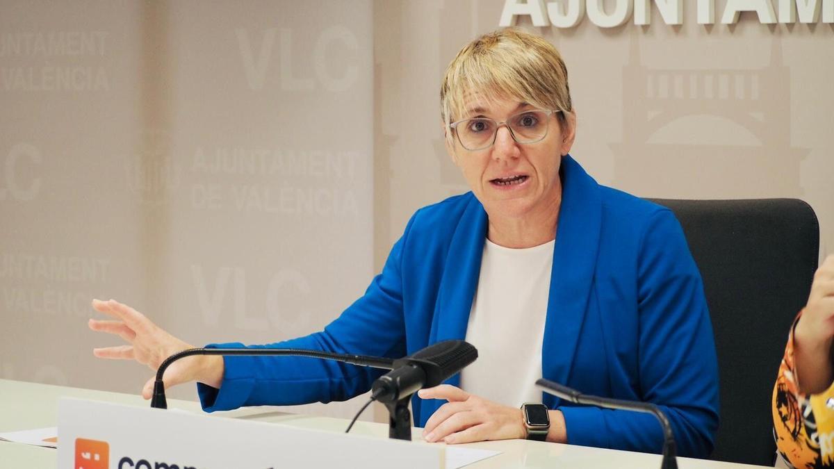 17/10/2025 La portavoz de Compromís en el Ayuntamiento de València, Papi Robles, en una imagen reciente. COMUNIDAD VALENCIANA ESPAÑA EUROPA VALENCIA POLÍTICA COMPROMÍS