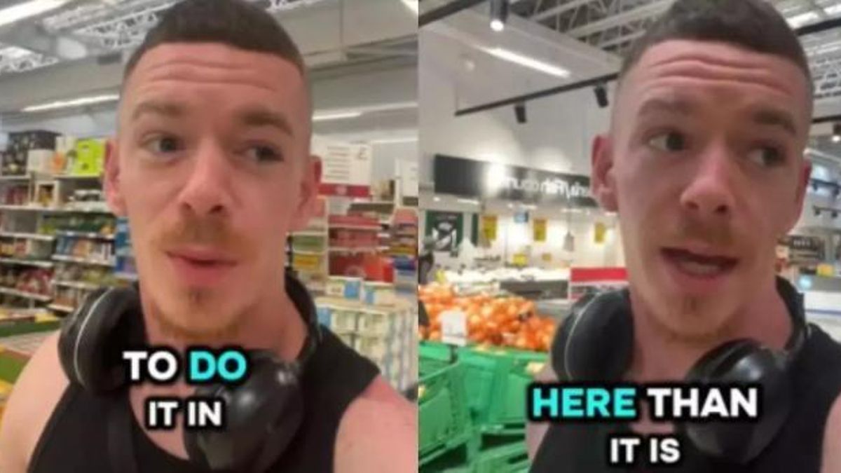 El britànic explicant a TikTok la seva experiència