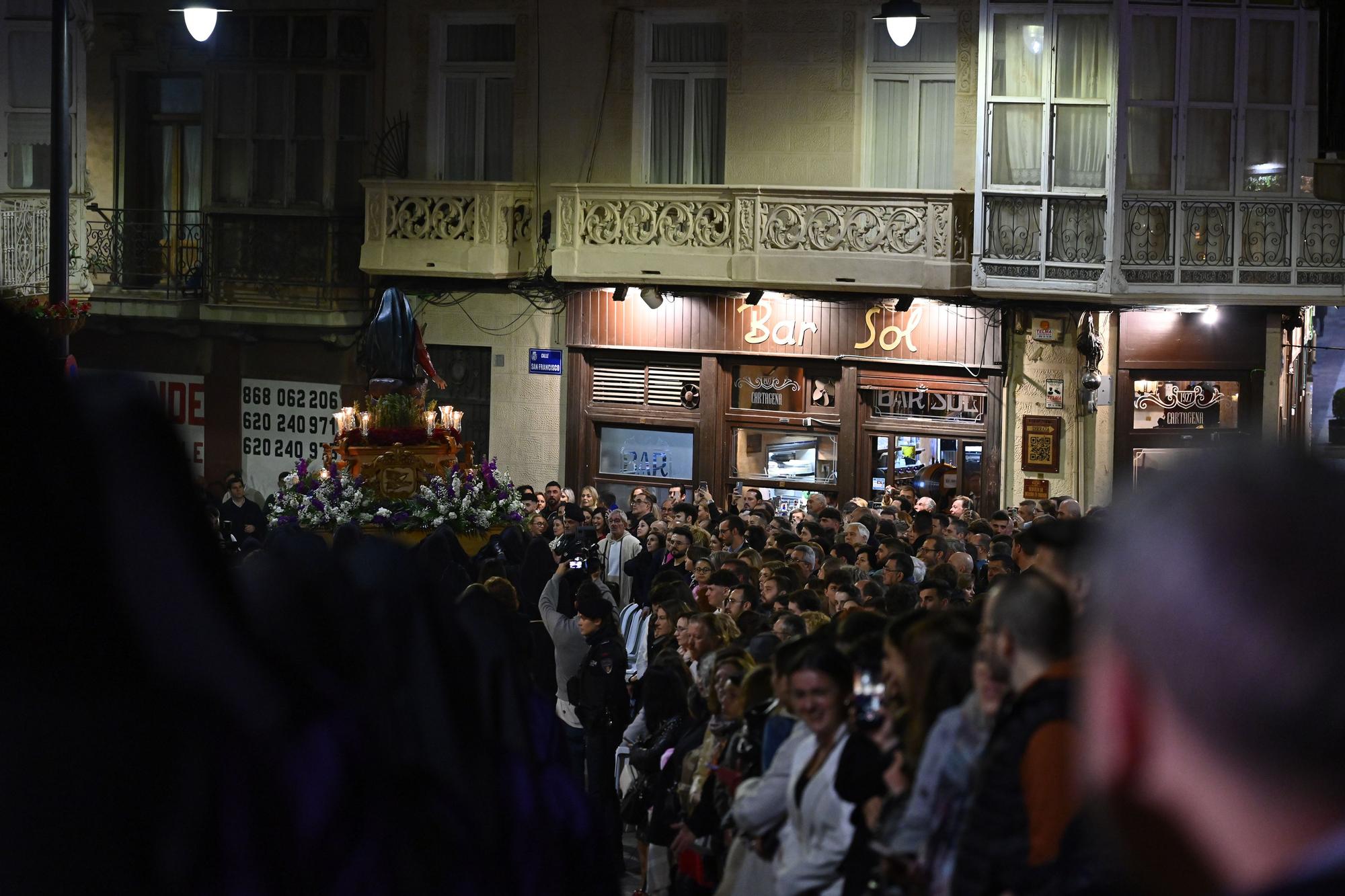 Viacrucis penitencial del Cristo del Socorro en Cartagena