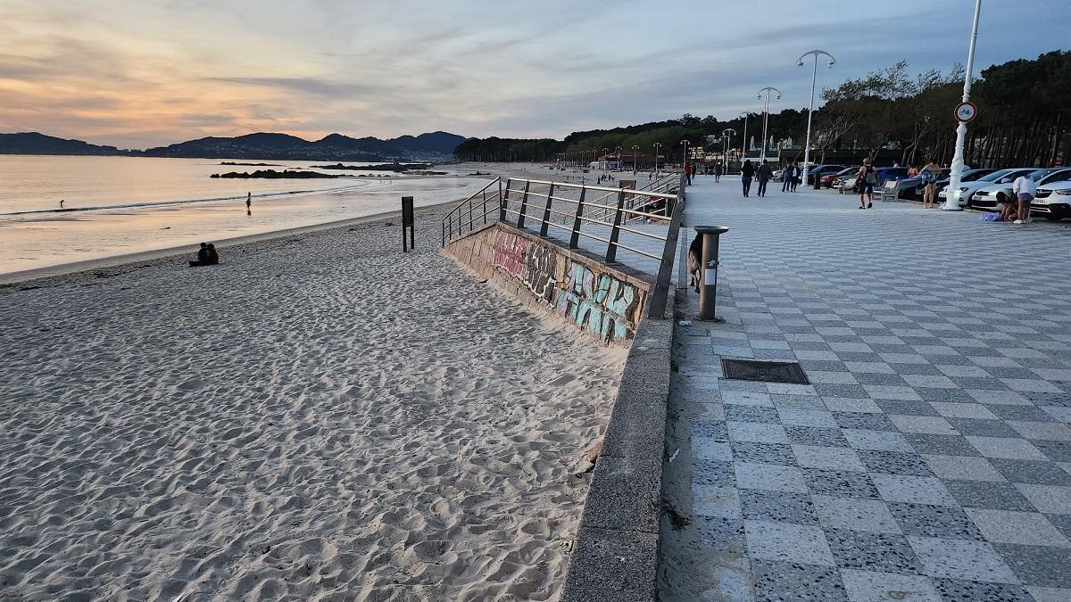 Atardecer en Samil, durante el gran apagón