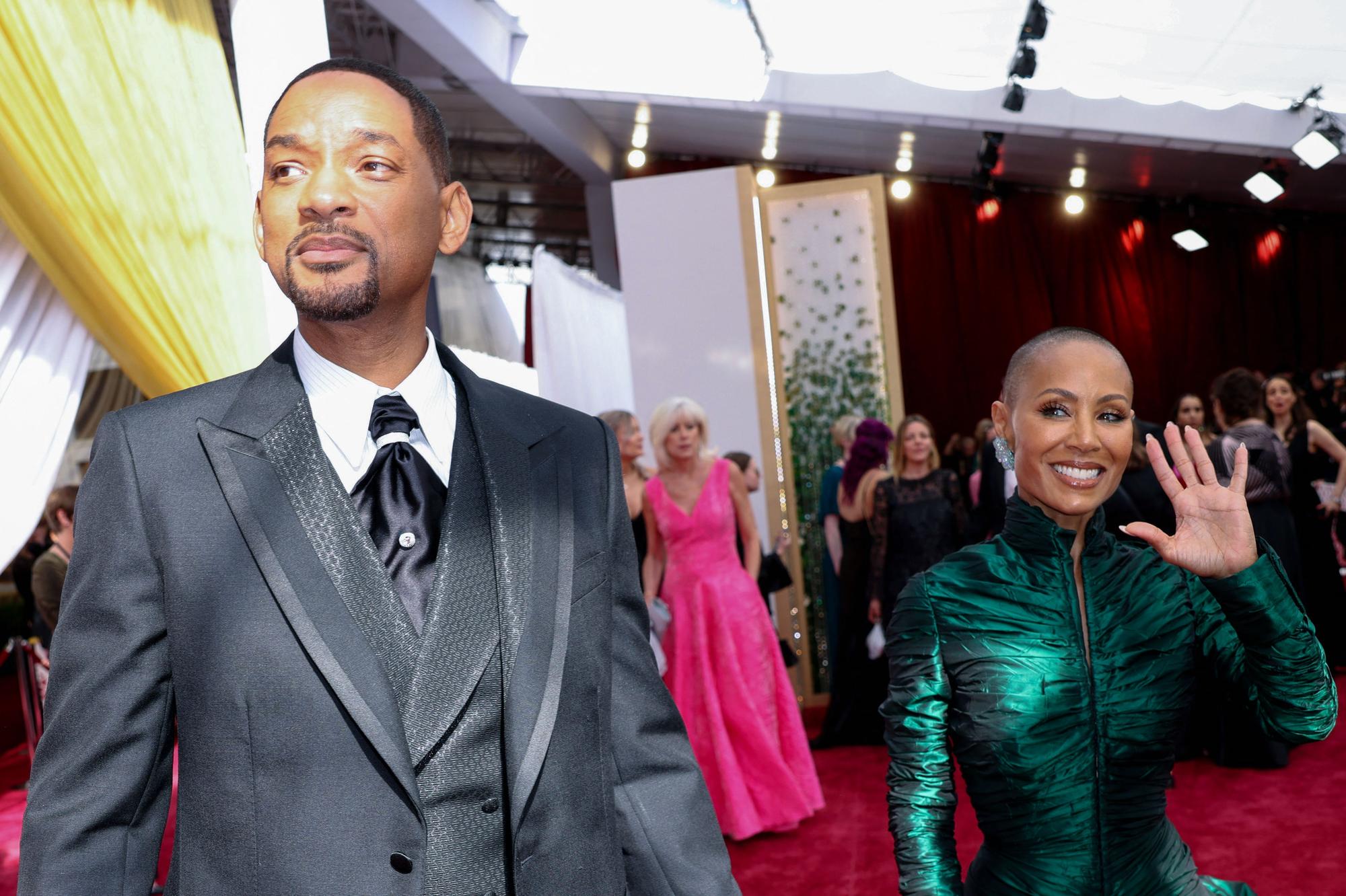 Will Smith y Jada Pinkett Smith en los Oscars 2022