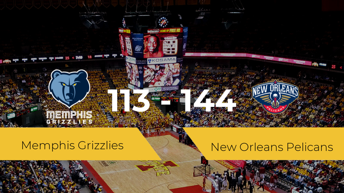 New Orleans Pelicans se queda con la victoria frente a Memphis Grizzlies por 113-144