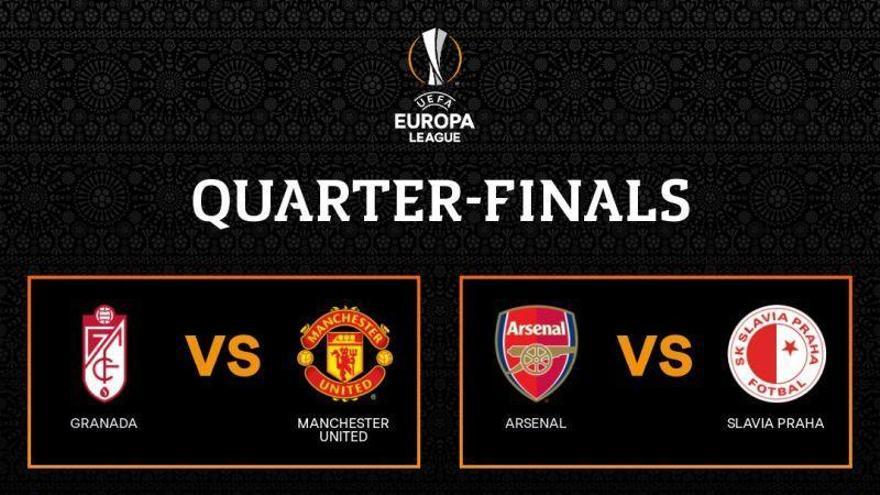 Granada-Manchester United y Dinamo de Zagreb-Villarreal en cuartos de la Europa League