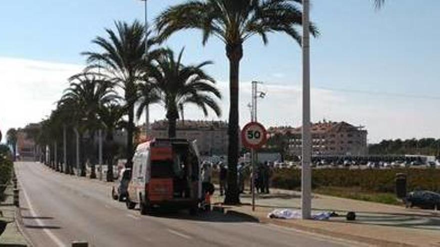 Imagen del accidente mortal ocurrido ayer en Moraira.