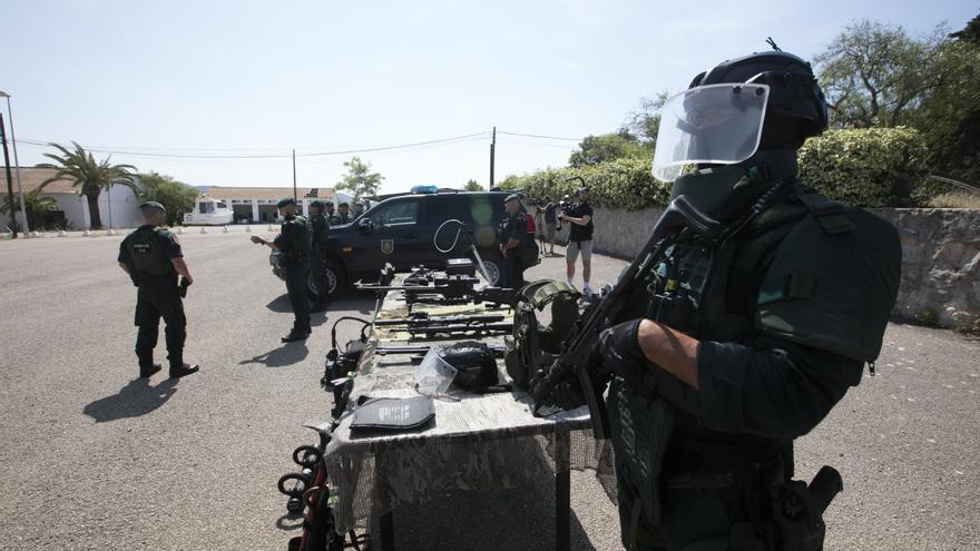 La mayoría de los refuerzos de la Guardia Civil en Ibiza se alojarán en hoteles de la isla