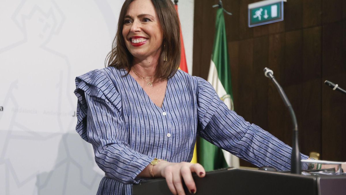 SEVILLA, 24/02/2025.- La consejera de Fomento, Rocío Díaz, ofrece una rueda de prensa posterior a la reunión del Consejo de Gobierno, este lunes, en Sevilla. EFE/ Jose Manuel Vidal