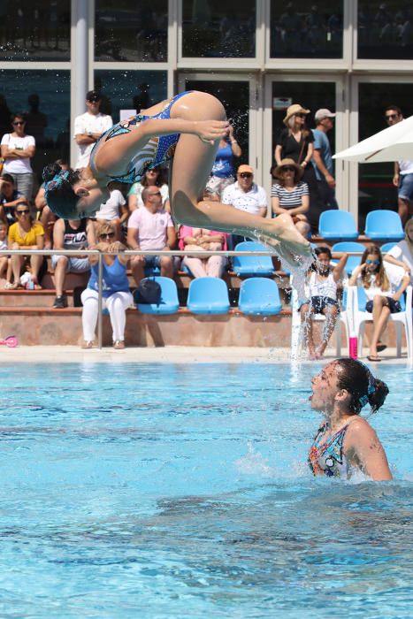 La 'sincro' pitiusa brilla en el balear celebrado en casa