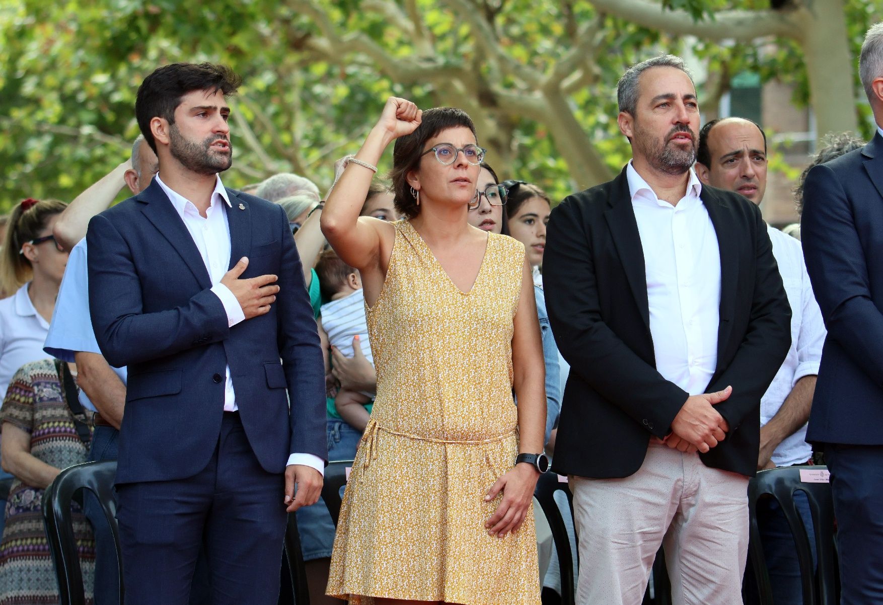 Així ha estat l'acte institucional per la Diada a Manresa