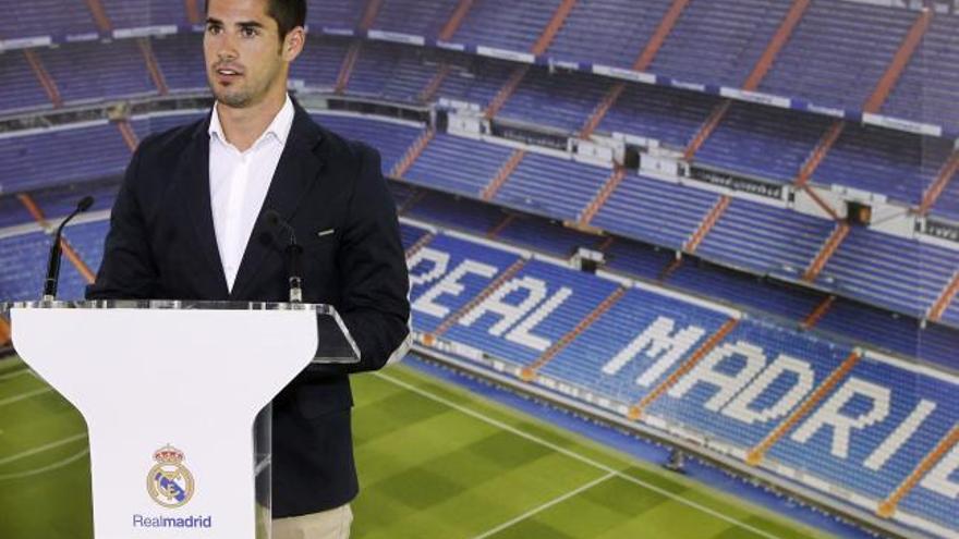 Isco, durante su presentación como jugador del Madrid.