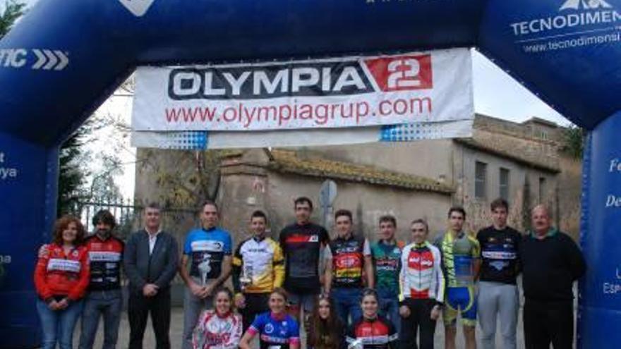 Els vencedors del Trofeu Olympia-Copa Gironina de BTT.