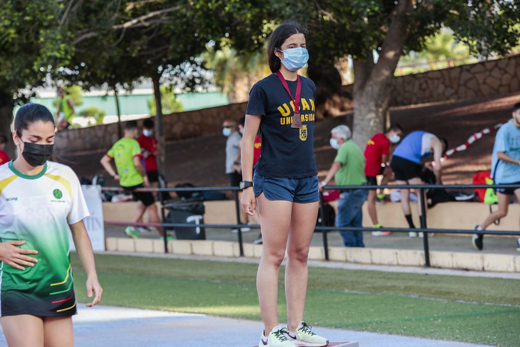 Campeonato regional de atletismo. Primera jornada