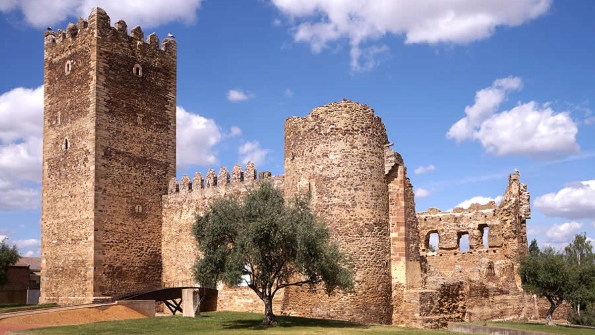 Castillo de Laguna de Negrillos, en la comarca del Páramo Leonés
