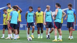 El último entrenamiento del Barça antes de viajar a Cádiz