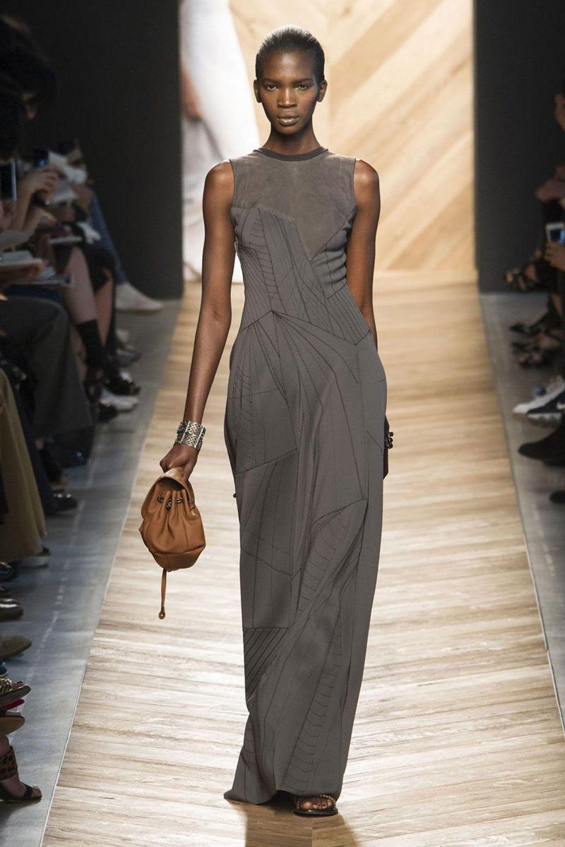 MFW: Bottega Veneta Primavera/Verano 2016, vestido largo