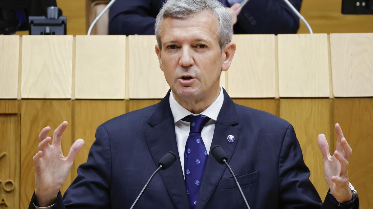 Rueda durante su discurso en el Debate sobre el Estado de la Autonomía