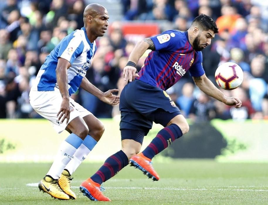 Les imatges del Barça - Espanyol