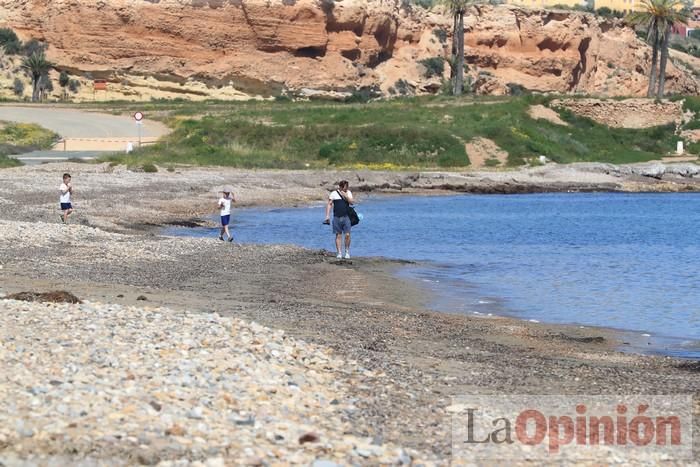 Primer día de paseos al aire libre en Mazarrón