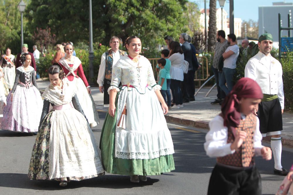 Homenaje a la Senyera de la agrupación de Fallas del Marítim