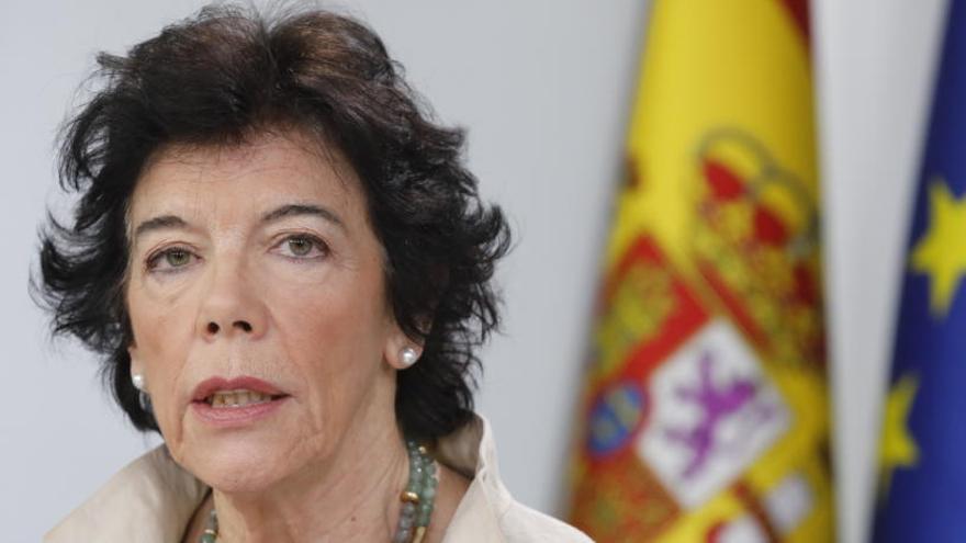 Isabel Celaá, portavoz del Gobierno.