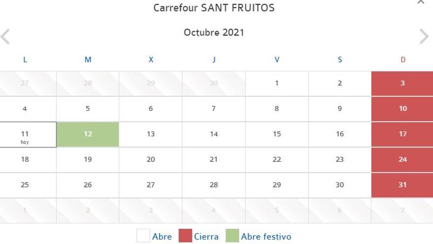 Obertura de Carrefour Sant Fruitós pel 12 d&#039;octubre