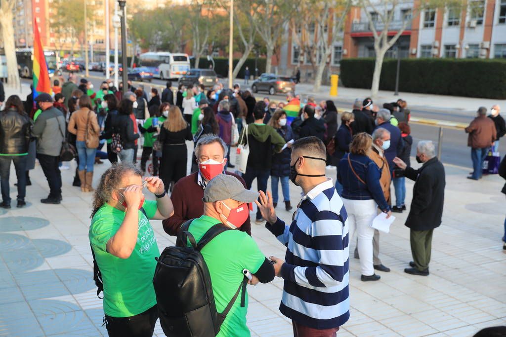 Protesta de la Marea Verde en Cartagena