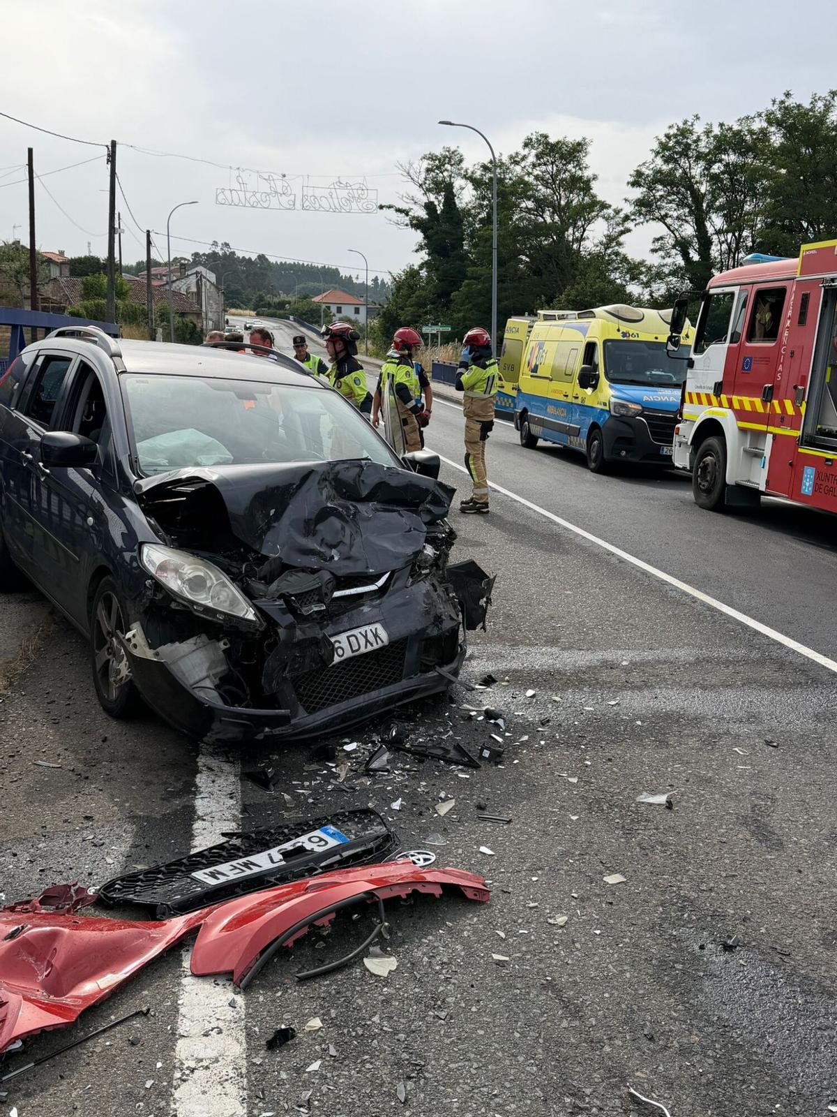 accidente n640 a estrada helicóptero