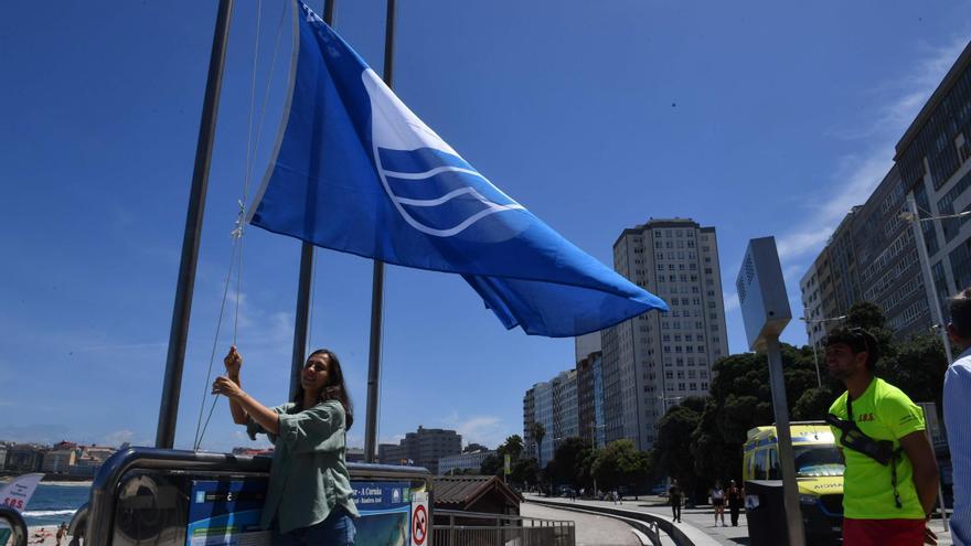 A Coruña mantendrá las banderas azules que ya tenía en sus arenales