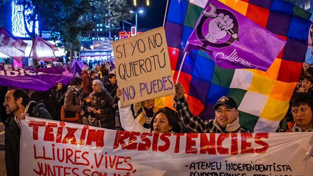 Manifestación del 25N en Barcelona