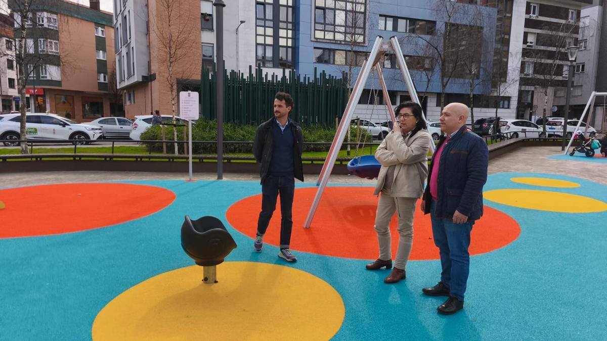 Un momento de la visita al parque de Ingeniero Orueta.