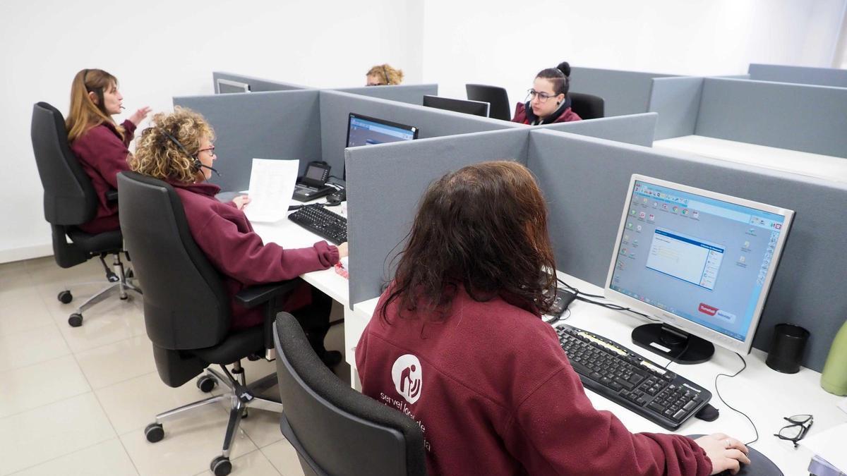 Equip de teleassistència del Dipsalut