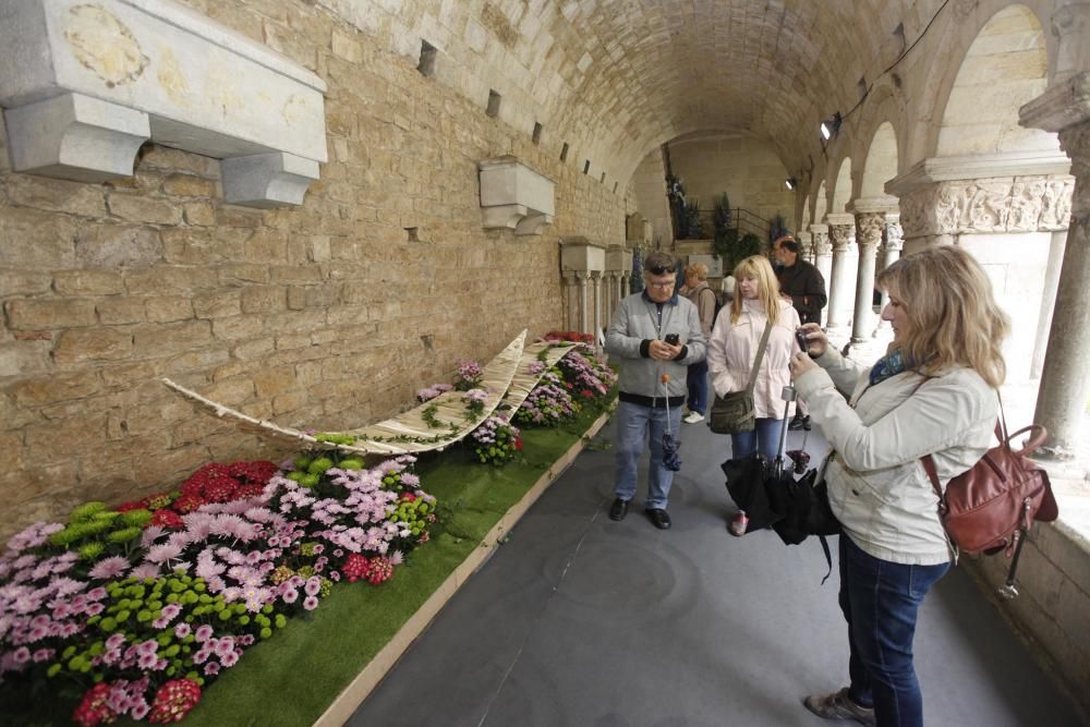 La pluja no desanima l'afluència de públic a «Temps de Flors»