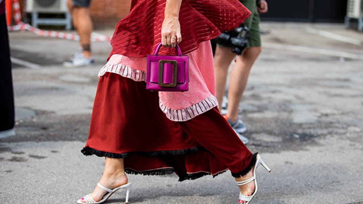 Mules vistos en el street style de la semana de la moda de Copenhague