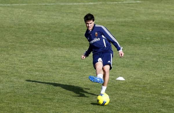 Entrenamiento del lunes del Real Zaragoza