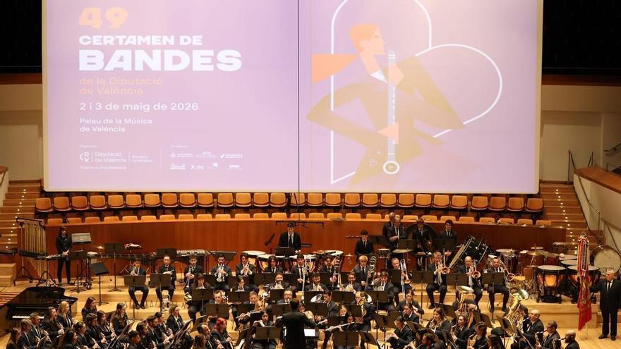 La Sociedad Instructiva del Obrero Agrícola Musical de Benimàmet gana el 49º Certamen de Bandas de la Diputación