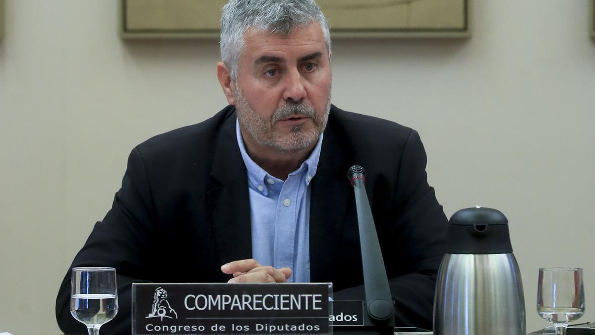 Miguel Ángel Oliver comparece en el Congreso de los Diputados.