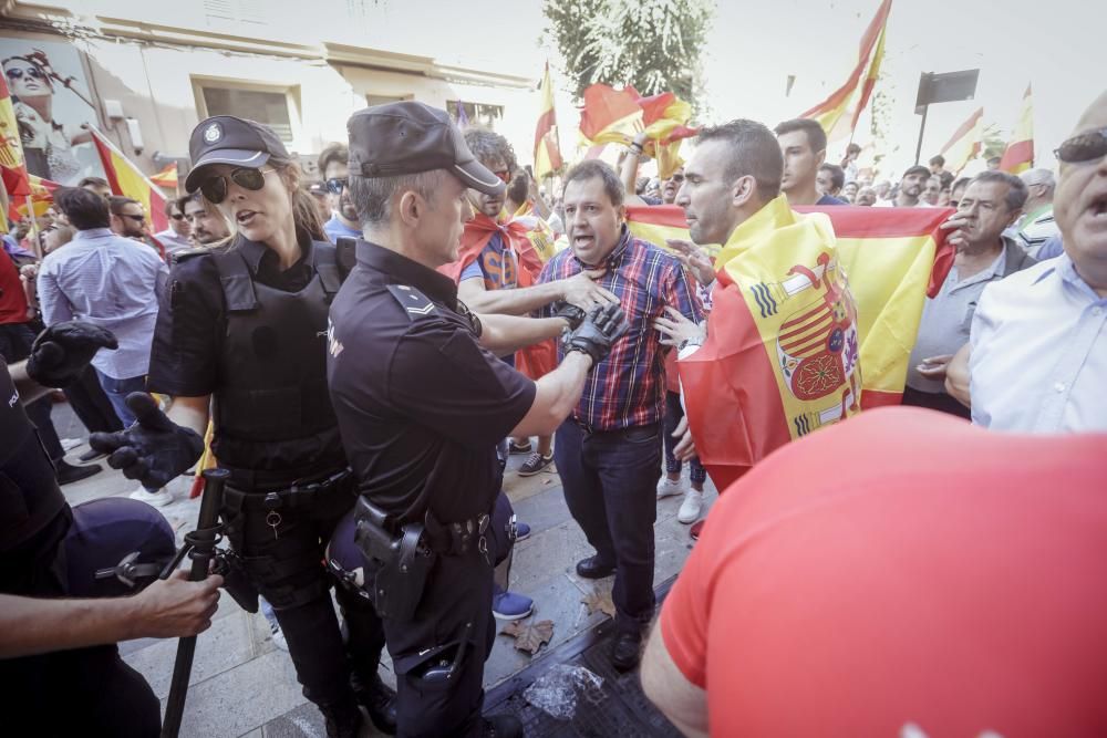 Accidentada manifestación por la