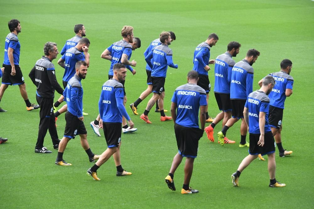 El Dépor entrena en Riazor para recibir al Getafe