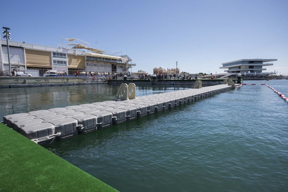 Nueva zona de baño en la Marina de València