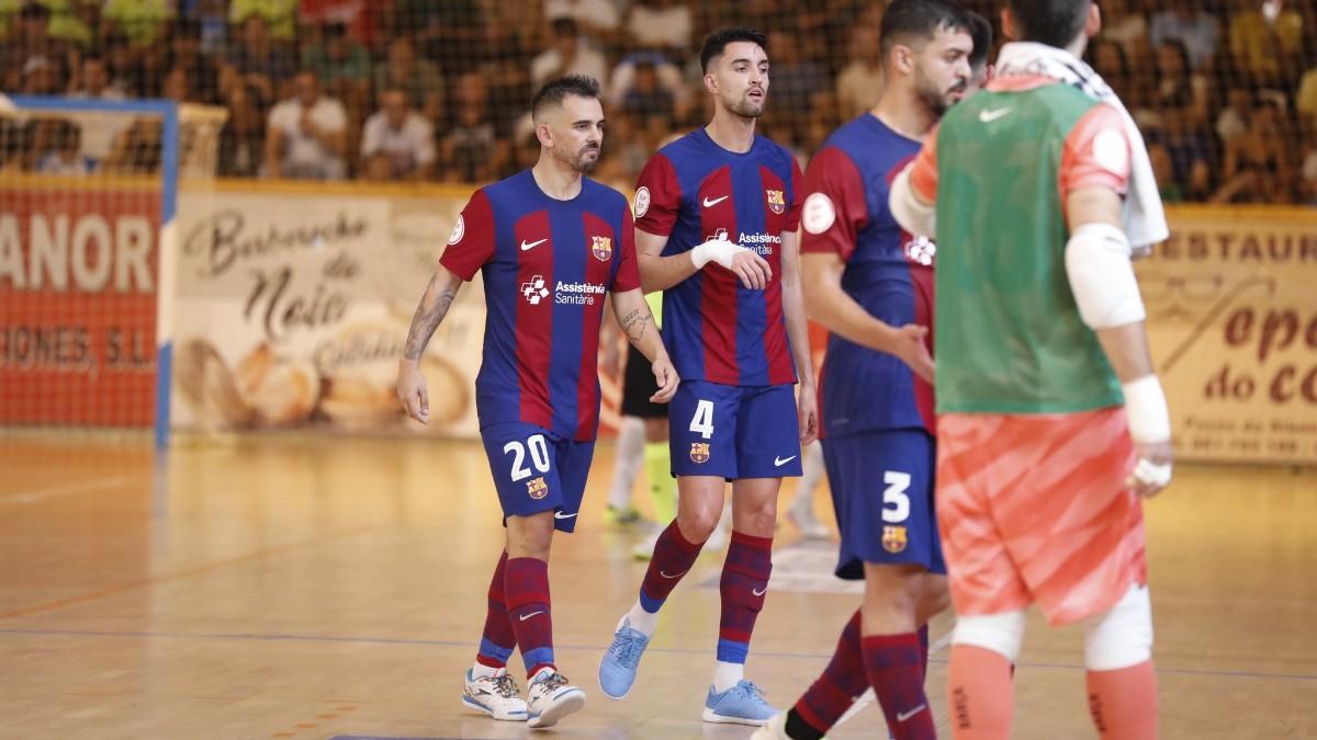 Los azulgranas, en el pabellón gallego