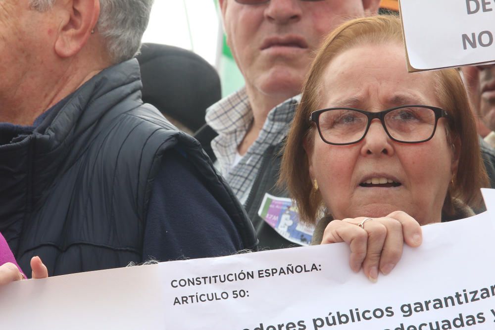 Concentración en Málaga por unas pensiones "dignas"