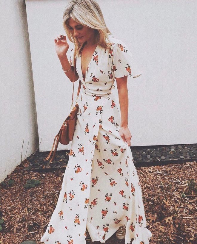 Vestido viral de flores: Champagne and Macaroons