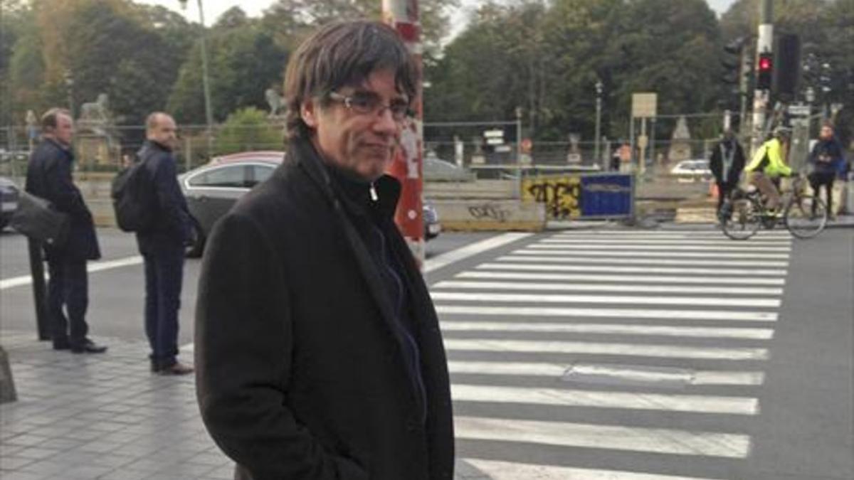 Carles Puigdemont, en Bruselas, el pasado 31 de octubre.