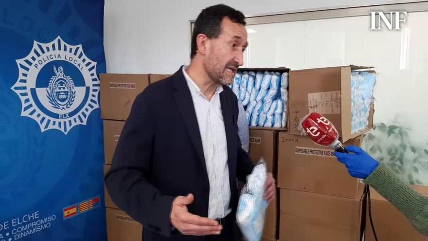 Elche recibe 56.000 mascarillas para repartir entre trabajadores