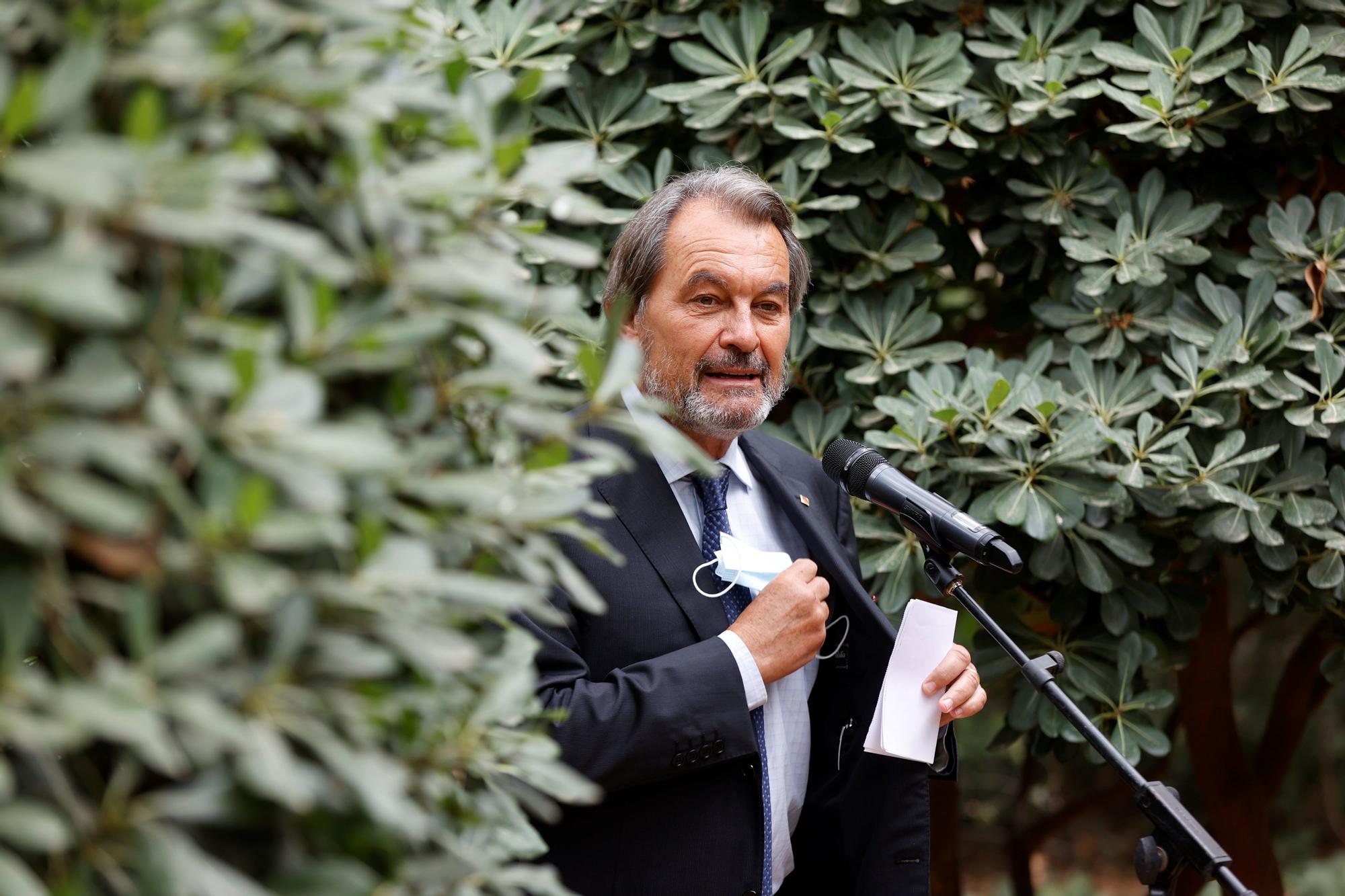 El expresidente de la Generalitat Artur Mas durante la rueda de prensa en junio de 2021.